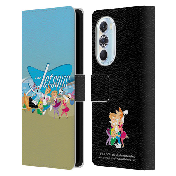 The Jetsons Graphics Group Leather Book Wallet Case Cover For Motorola Edge X30