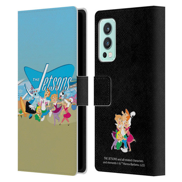 The Jetsons Graphics Group Leather Book Wallet Case Cover For OnePlus Nord 2 5G
