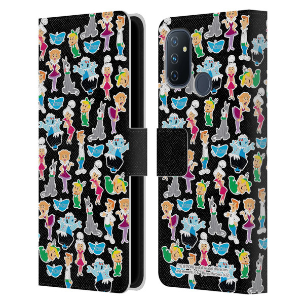 The Jetsons Graphics Pattern Leather Book Wallet Case Cover For OnePlus Nord N100