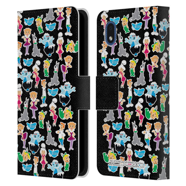 The Jetsons Graphics Pattern Leather Book Wallet Case Cover For Samsung Galaxy A01 Core (2020)