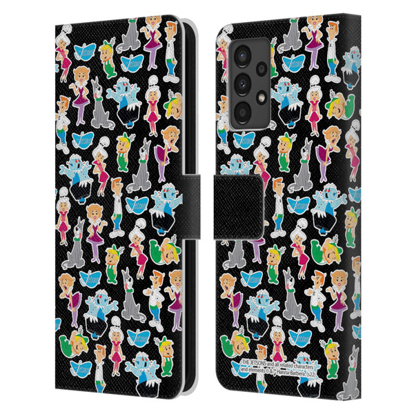 The Jetsons Graphics Pattern Leather Book Wallet Case Cover For Samsung Galaxy A13 (2022)