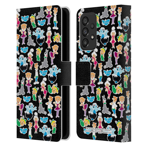 The Jetsons Graphics Pattern Leather Book Wallet Case Cover For Samsung Galaxy A33 5G (2022)