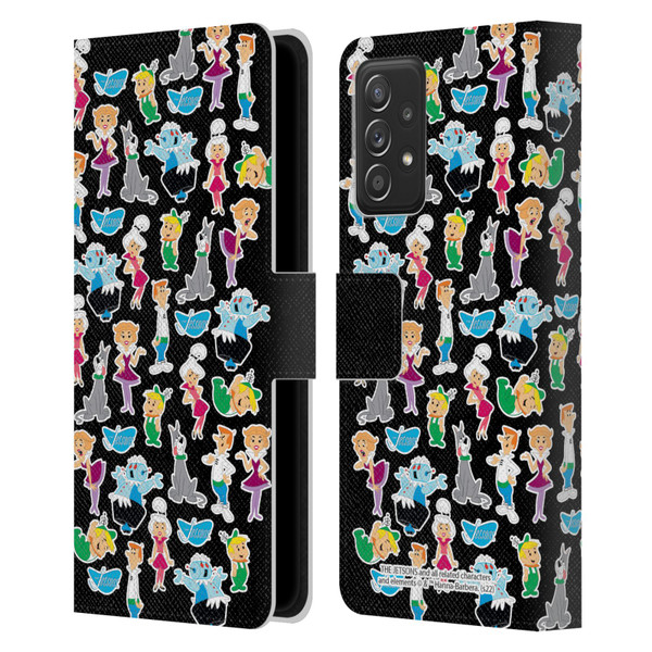 The Jetsons Graphics Pattern Leather Book Wallet Case Cover For Samsung Galaxy A53 5G (2022)