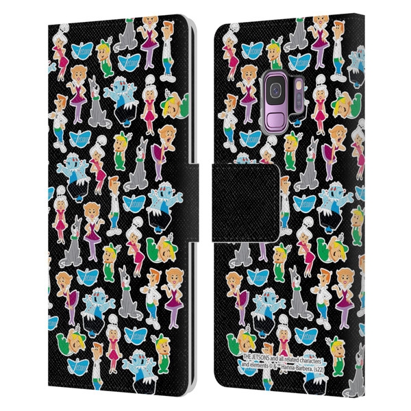 The Jetsons Graphics Pattern Leather Book Wallet Case Cover For Samsung Galaxy S9