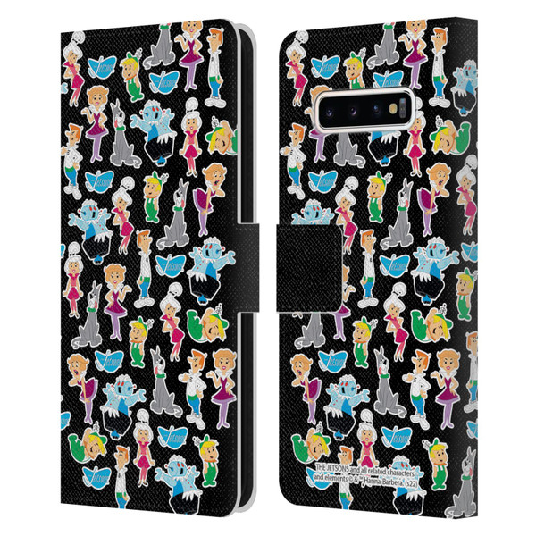 The Jetsons Graphics Pattern Leather Book Wallet Case Cover For Samsung Galaxy S10+ / S10 Plus