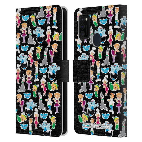 The Jetsons Graphics Pattern Leather Book Wallet Case Cover For Samsung Galaxy M30s (2019)/M21 (2020)