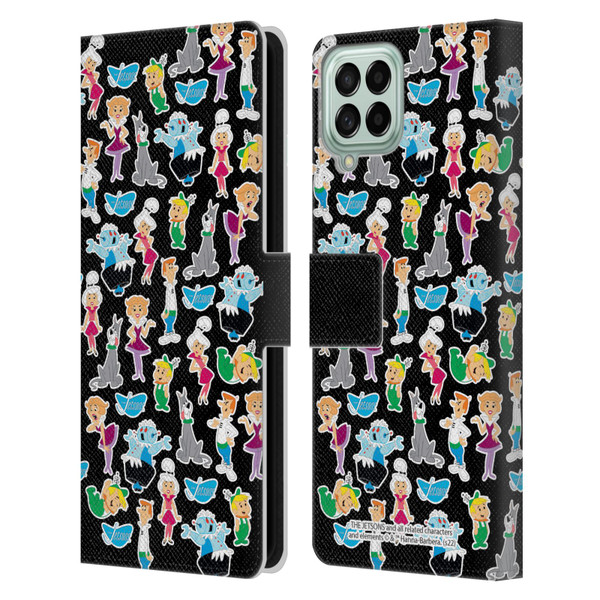 The Jetsons Graphics Pattern Leather Book Wallet Case Cover For Samsung Galaxy M53 (2022)