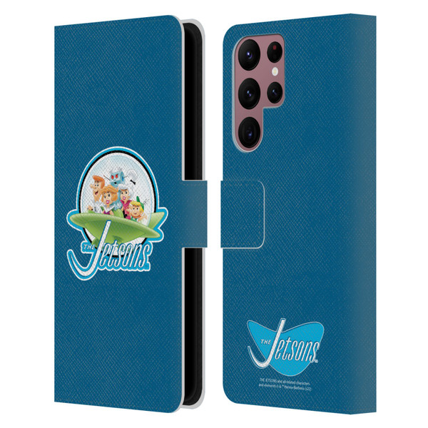 The Jetsons Graphics Logo Leather Book Wallet Case Cover For Samsung Galaxy S22 Ultra 5G