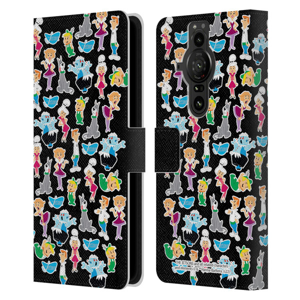 The Jetsons Graphics Pattern Leather Book Wallet Case Cover For Sony Xperia Pro-I
