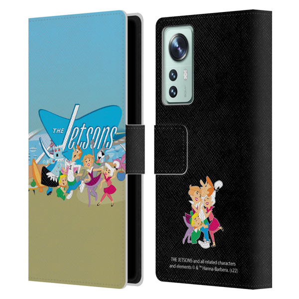 The Jetsons Graphics Group Leather Book Wallet Case Cover For Xiaomi 12