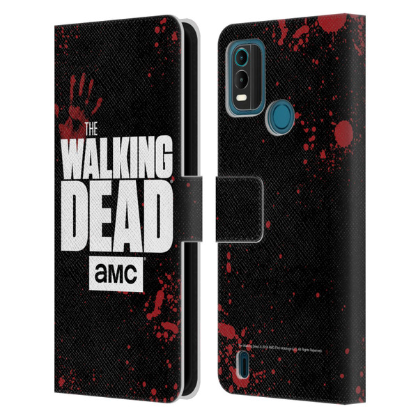 AMC The Walking Dead Logo Black Leather Book Wallet Case Cover For Nokia G11 Plus