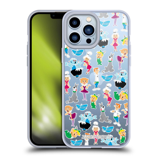 The Jetsons Graphics Pattern Soft Gel Case for Apple iPhone 13 Pro Max & MagSafe