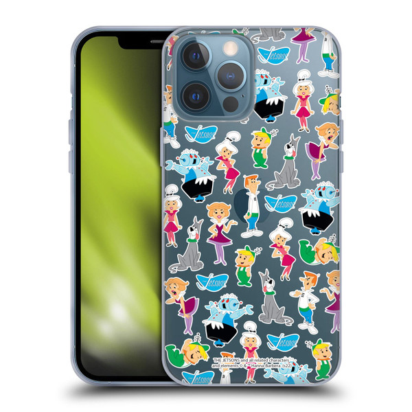 The Jetsons Graphics Pattern Soft Gel Case for Apple iPhone 13 Pro Max