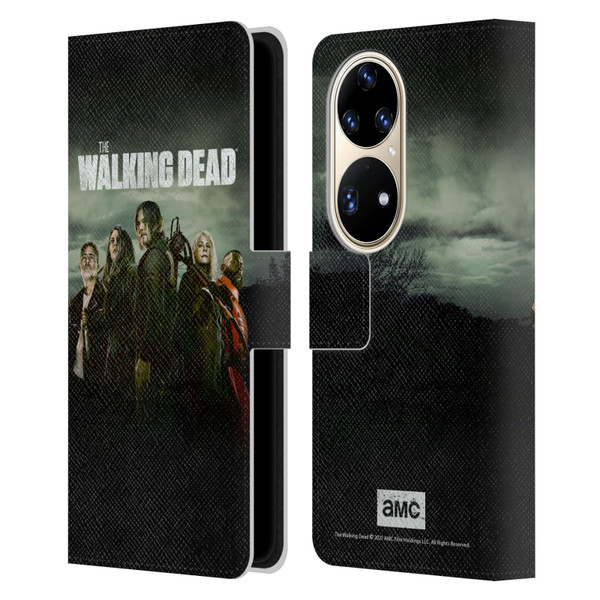 AMC The Walking Dead Season 11 Key Art Poster Leather Book Wallet Case Cover For Huawei P50 Pro
