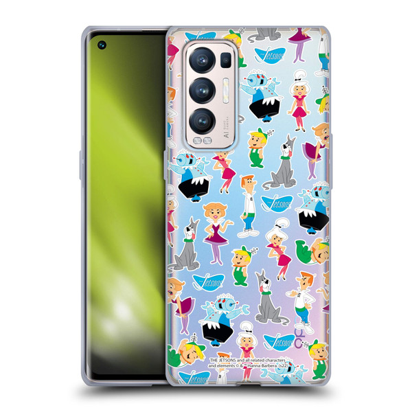 The Jetsons Graphics Pattern Soft Gel Case for OPPO Find X3 Neo / Reno5 Pro+ 5G