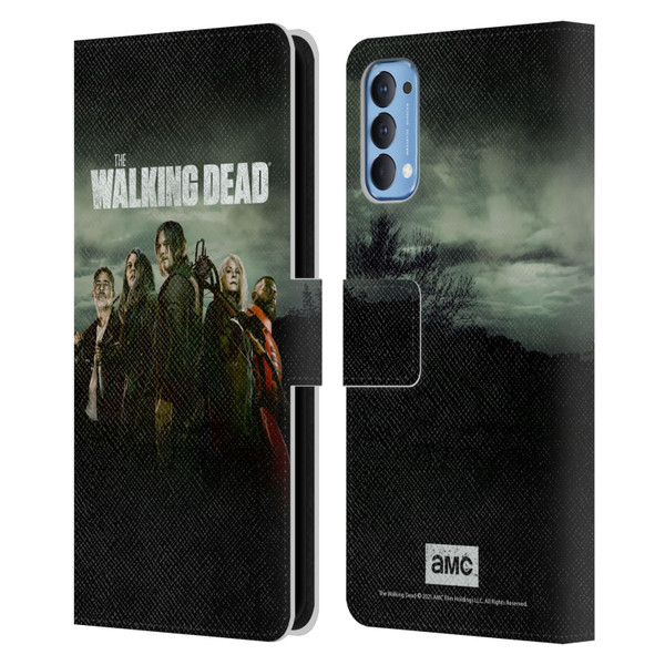 AMC The Walking Dead Season 11 Key Art Poster Leather Book Wallet Case Cover For OPPO Reno 4 5G