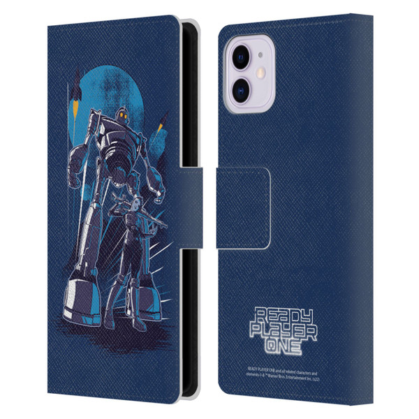 Ready Player One Graphics Iron Giant Leather Book Wallet Case Cover For Apple iPhone 11