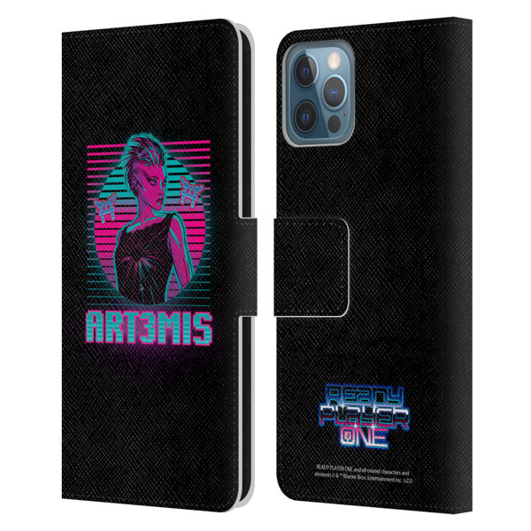 Ready Player One Graphics Character Art Leather Book Wallet Case Cover For Apple iPhone 12 / iPhone 12 Pro