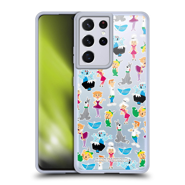 The Jetsons Graphics Pattern Soft Gel Case for Samsung Galaxy S21 Ultra 5G