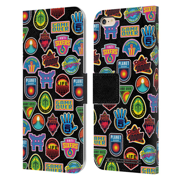 Ready Player One Graphics Collage Leather Book Wallet Case Cover For Apple iPhone 6 Plus / iPhone 6s Plus