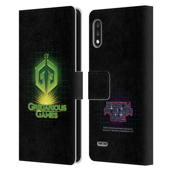 Ready Player One Graphics Logo Leather Book Wallet Case Cover For LG K22