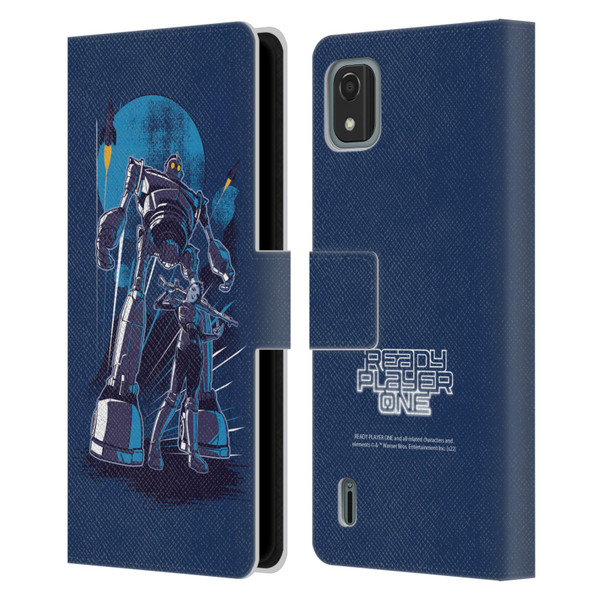 Ready Player One Graphics Iron Giant Leather Book Wallet Case Cover For Nokia C2 2nd Edition