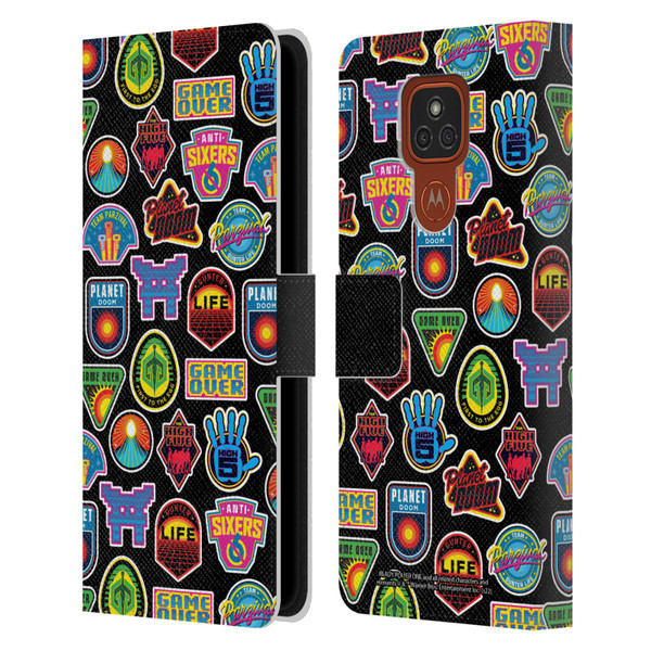 Ready Player One Graphics Collage Leather Book Wallet Case Cover For Motorola Moto E7 Plus