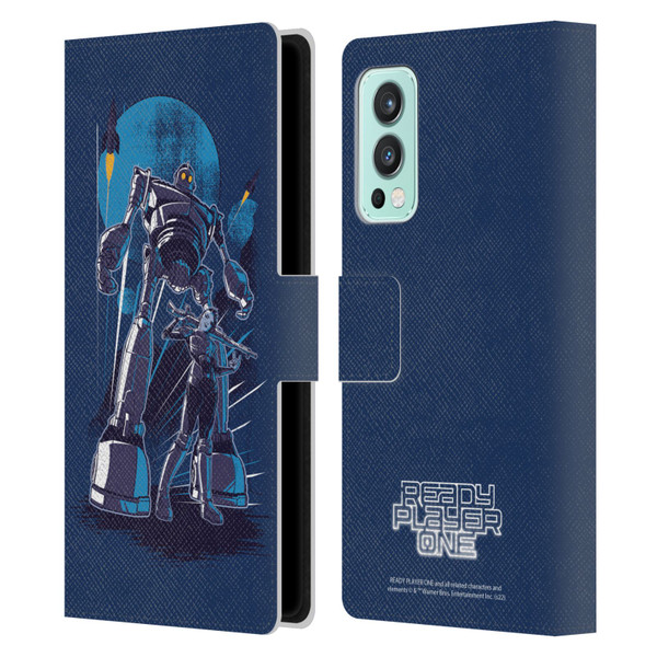 Ready Player One Graphics Iron Giant Leather Book Wallet Case Cover For OnePlus Nord 2 5G