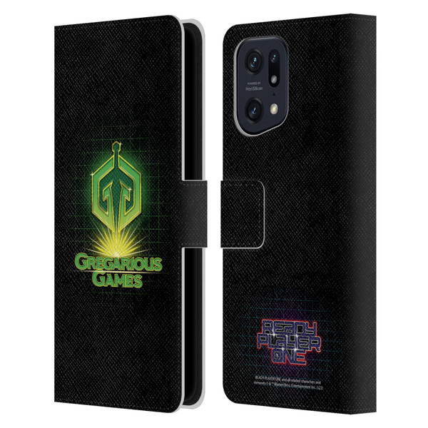 Ready Player One Graphics Logo Leather Book Wallet Case Cover For OPPO Find X5