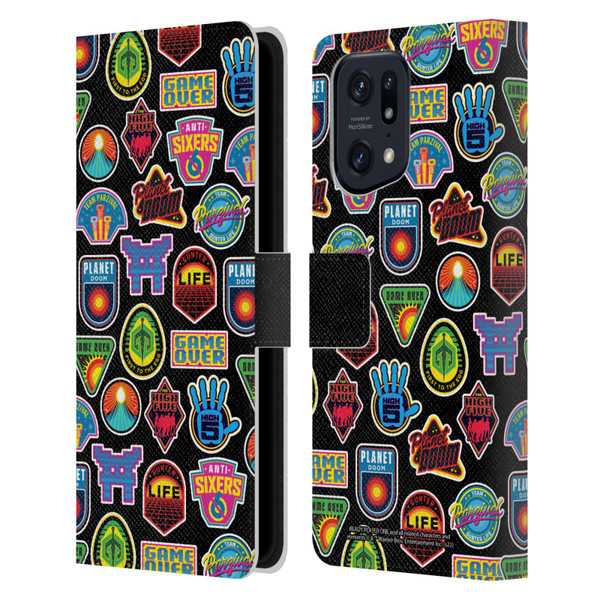 Ready Player One Graphics Collage Leather Book Wallet Case Cover For OPPO Find X5 Pro