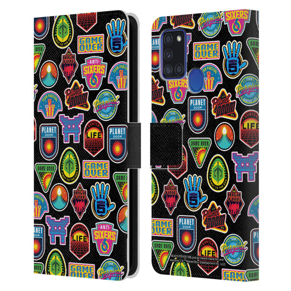 Ready Player One Graphics Collage Leather Book Wallet Case Cover For Samsung Galaxy A21s (2020)