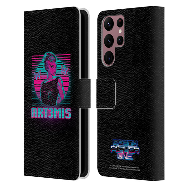 Ready Player One Graphics Character Art Leather Book Wallet Case Cover For Samsung Galaxy S22 Ultra 5G
