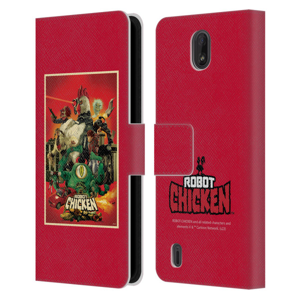 Robot Chicken Graphics Poster Leather Book Wallet Case Cover For Nokia C01 Plus/C1 2nd Edition