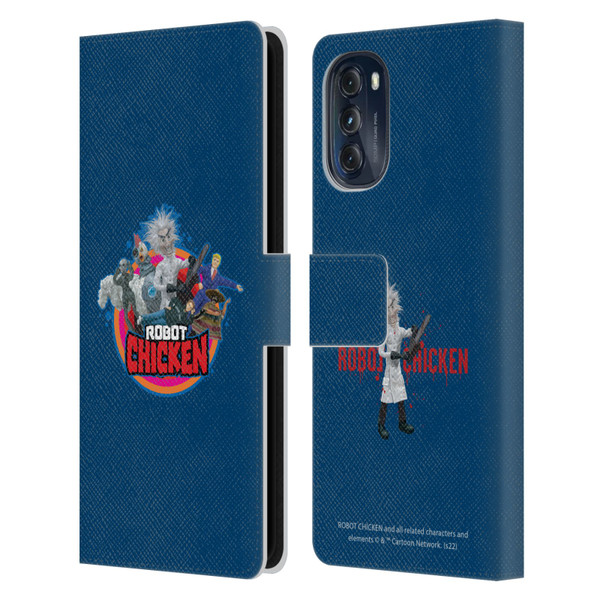 Robot Chicken Graphics Characters Leather Book Wallet Case Cover For Motorola Moto G (2022)