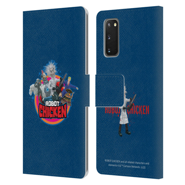 Robot Chicken Graphics Characters Leather Book Wallet Case Cover For Samsung Galaxy S20 / S20 5G