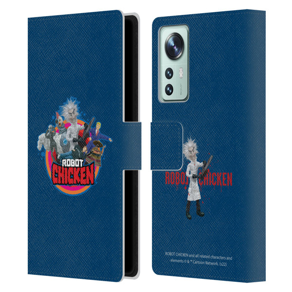 Robot Chicken Graphics Characters Leather Book Wallet Case Cover For Xiaomi 12