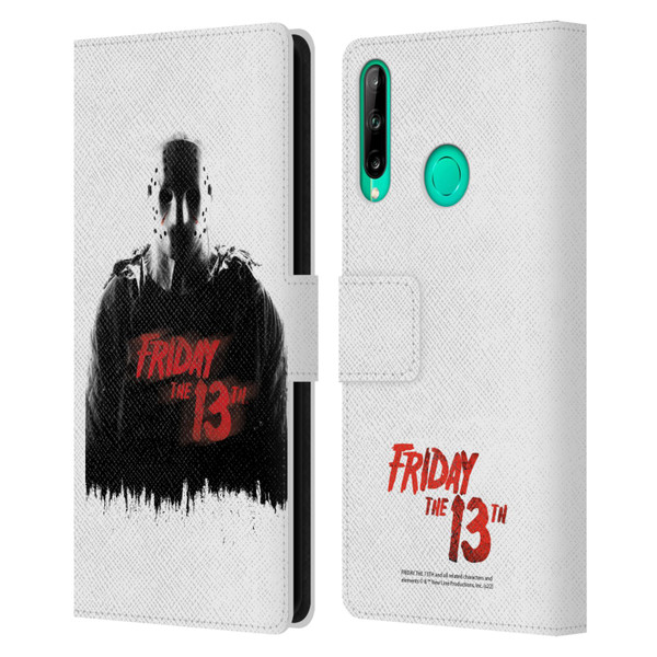 Friday the 13th 2009 Graphics Jason Voorhees Key Art Leather Book Wallet Case Cover For Huawei P40 lite E