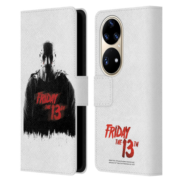 Friday the 13th 2009 Graphics Jason Voorhees Key Art Leather Book Wallet Case Cover For Huawei P50 Pro
