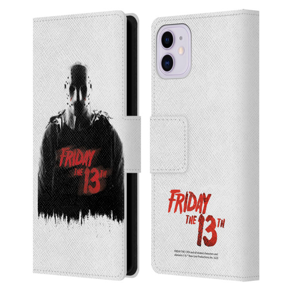 Friday the 13th 2009 Graphics Jason Voorhees Key Art Leather Book Wallet Case Cover For Apple iPhone 11