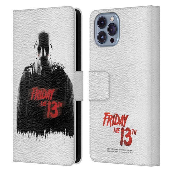 Friday the 13th 2009 Graphics Jason Voorhees Key Art Leather Book Wallet Case Cover For Apple iPhone 14