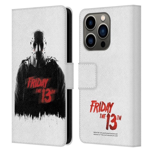Friday the 13th 2009 Graphics Jason Voorhees Key Art Leather Book Wallet Case Cover For Apple iPhone 14 Pro