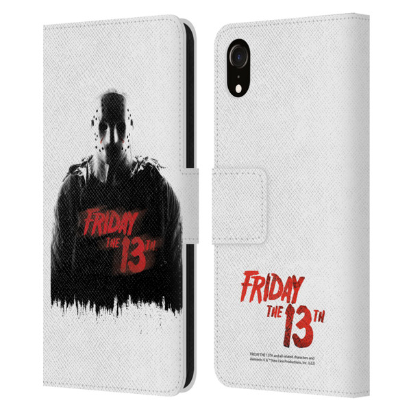 Friday the 13th 2009 Graphics Jason Voorhees Key Art Leather Book Wallet Case Cover For Apple iPhone XR