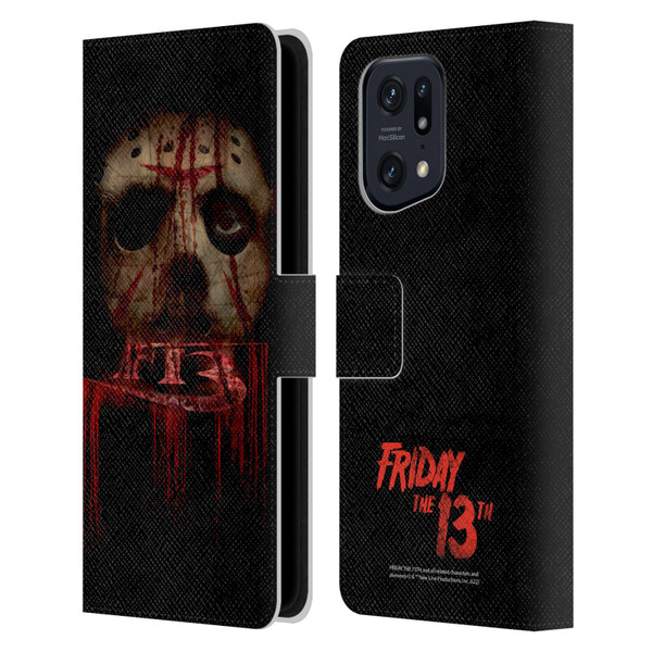 Friday the 13th 2009 Graphics Jason Voorhees Leather Book Wallet Case Cover For OPPO Find X5 Pro