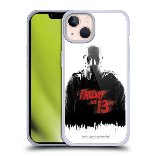 Friday the 13th 2009 Graphics Jason Voorhees Key Art Soft Gel Case for Apple iPhone 13