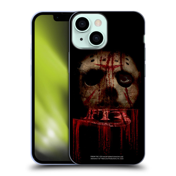 Friday the 13th 2009 Graphics Jason Voorhees Soft Gel Case for Apple iPhone 13 Mini
