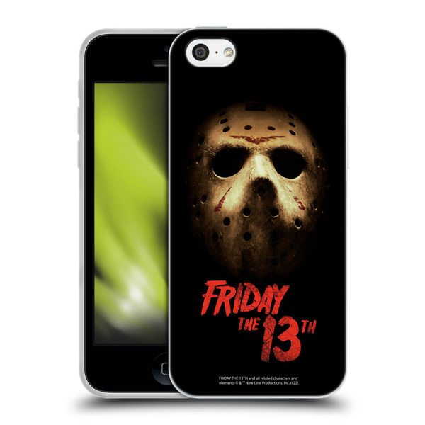 Friday the 13th 2009 Graphics Jason Voorhees Poster Soft Gel Case for Apple iPhone 5c
