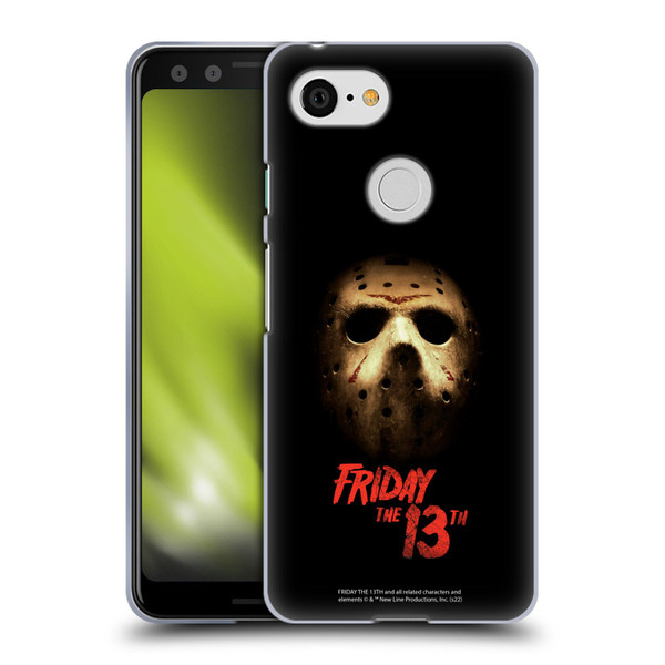 Friday the 13th 2009 Graphics Jason Voorhees Poster Soft Gel Case for Google Pixel 3