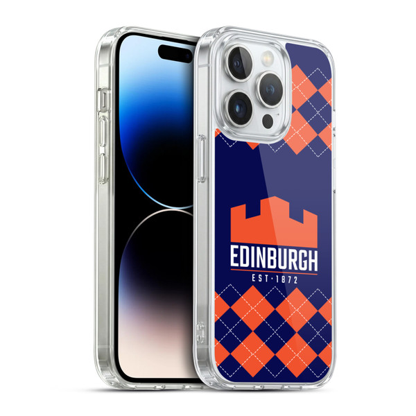 Edinburgh Rugby Logo 2 Argyle Soft Gel Case for Apple iPhone 14 Pro & MagSafe