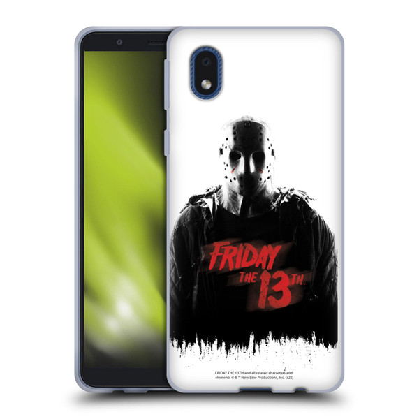 Friday the 13th 2009 Graphics Jason Voorhees Key Art Soft Gel Case for Samsung Galaxy A01 Core (2020)