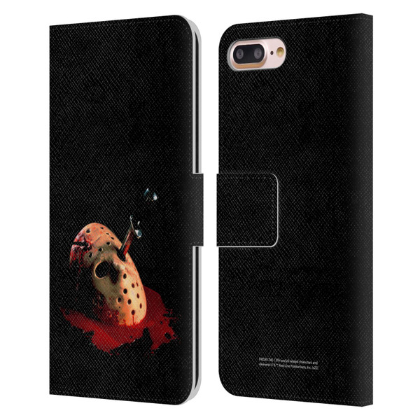 Friday the 13th: The Final Chapter Key Art Poster Leather Book Wallet Case Cover For Apple iPhone 7 Plus / iPhone 8 Plus